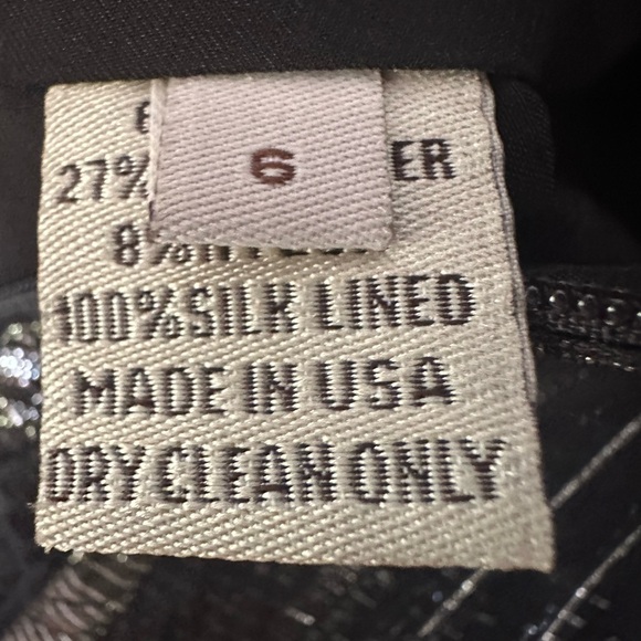 Lela Rose black/metallic silver braided organza halter sheath cocktail dress - 6 - Picture 9 of 11